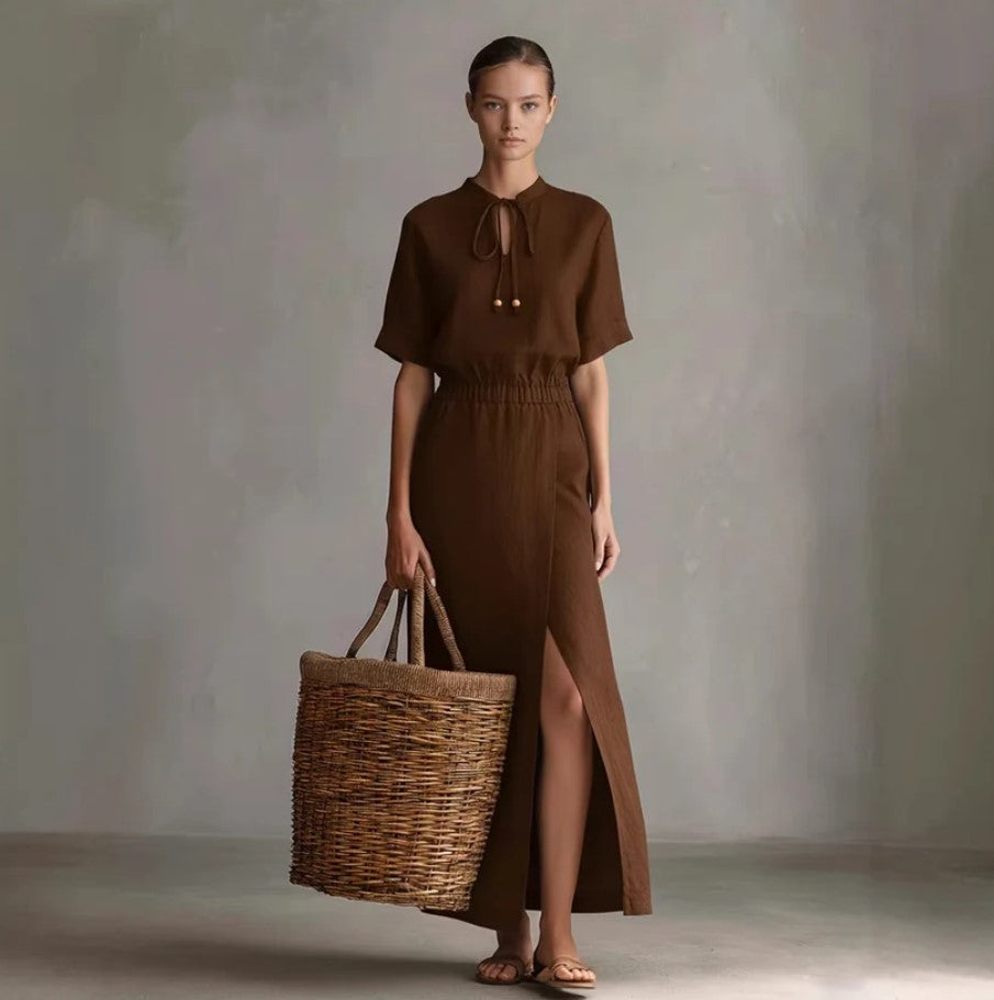 Robe midi élégance estivale