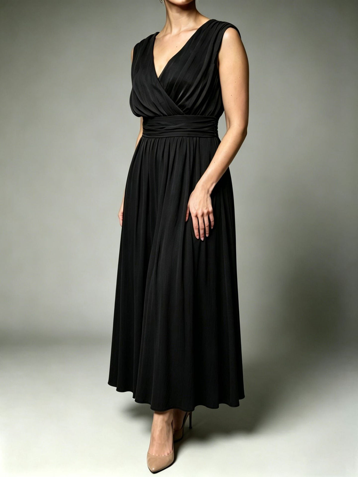 ROBE | Maxi élégance drapée