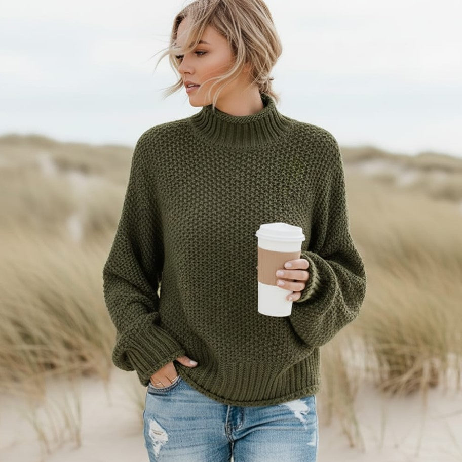 BOHOV | Pull en maille à col roulé