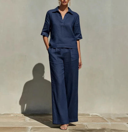Ensemble lin élégant