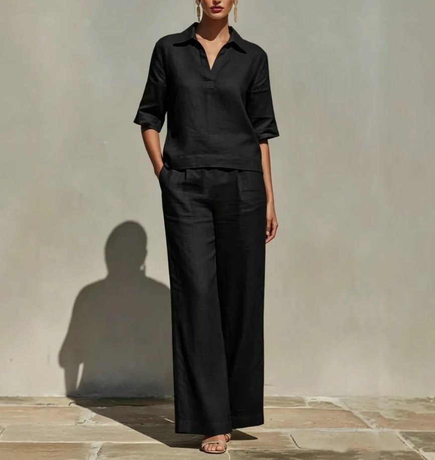 Ensemble lin élégant