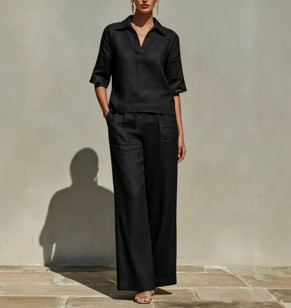 Ensemble lin élégant