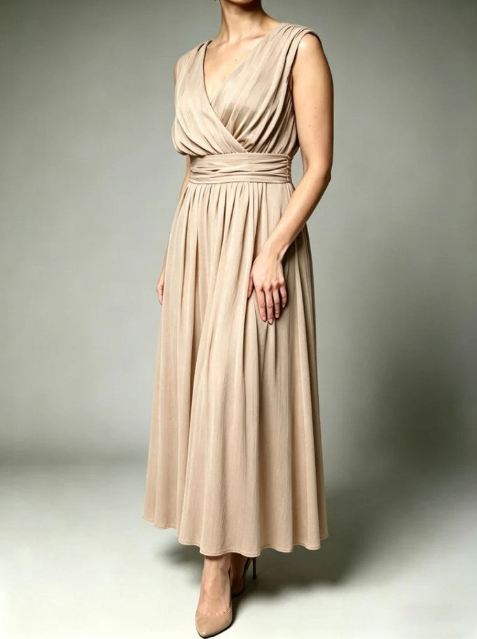 ROBE | Maxi élégance drapée