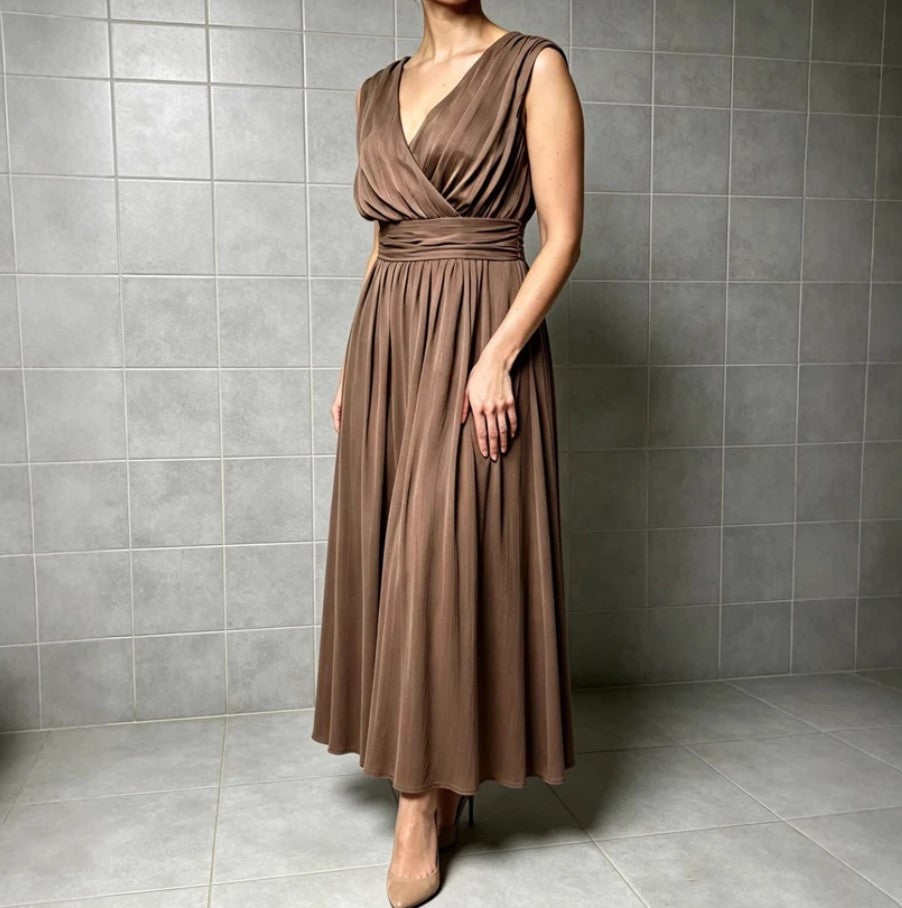 ROBE | Maxi élégance drapée