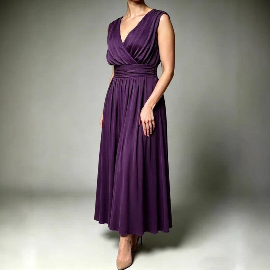 ROBE | Maxi élégance drapée