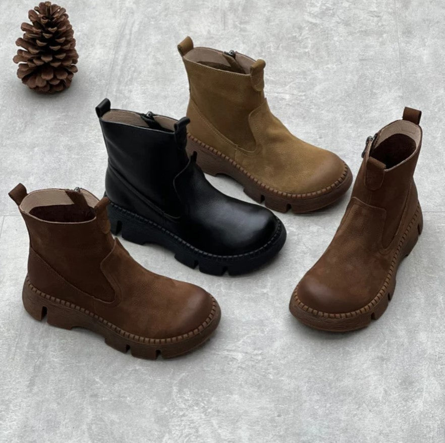 Bottines cuir authentique