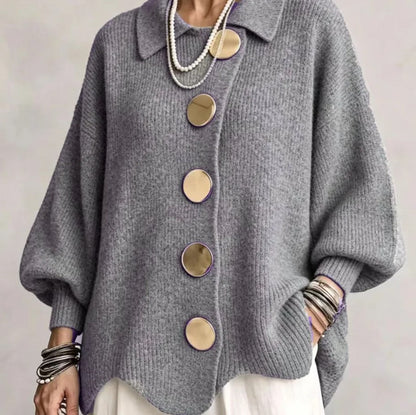 VAUREL | Cardigan en maille boutonné avec col
